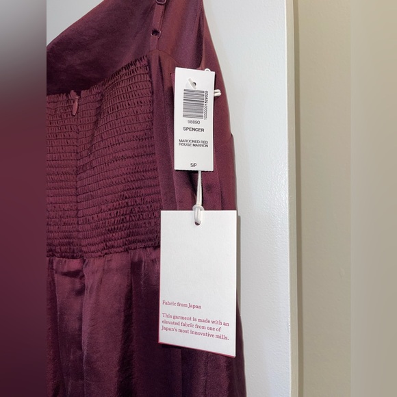 NEVER WORN Aritzia Spencer Dress Size S, Maroon Red - Picture 4 of 4